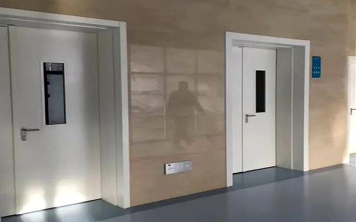 电子厂门带玻璃的图