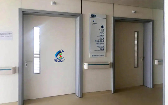 病房钢质门工地实景