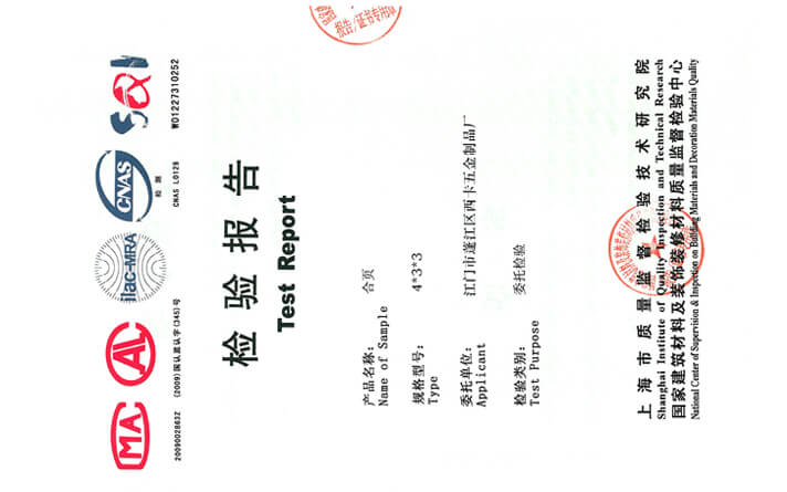 合页检测报告
