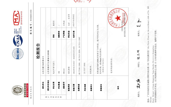 平移电动门检验报告